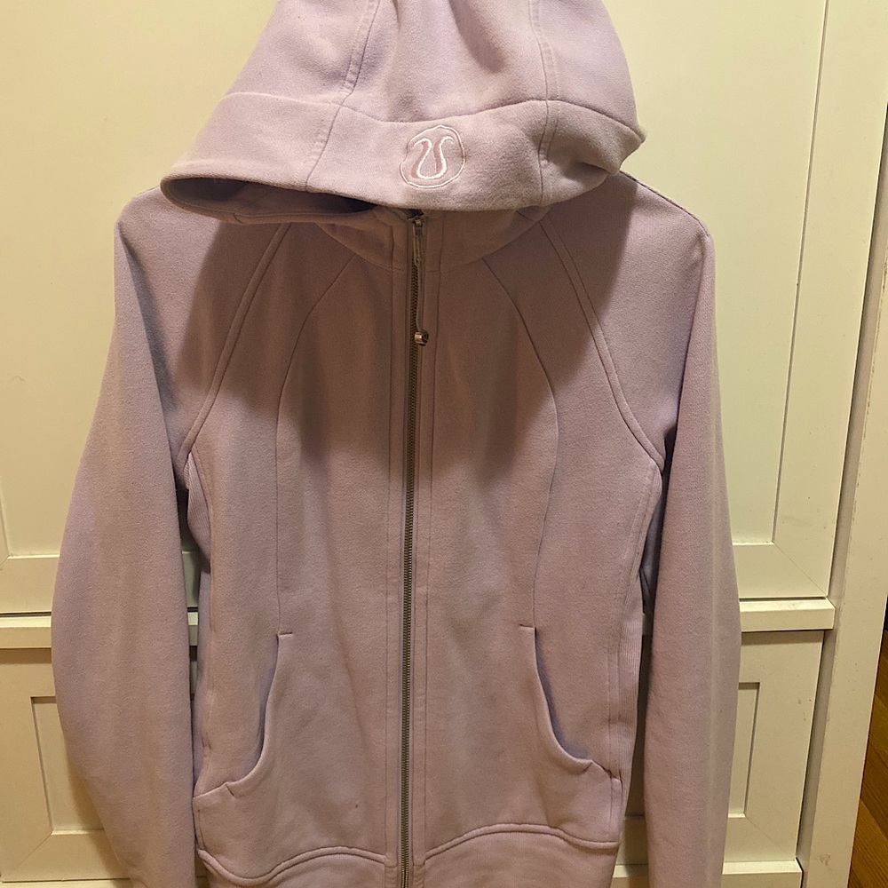 Lululemon full scuba zip in Lilac purple